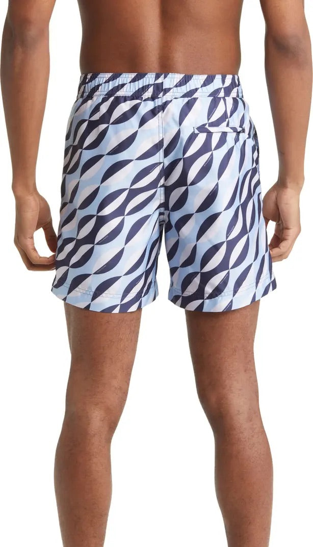 Easton Ponti Geometrical Print Swim Shorts