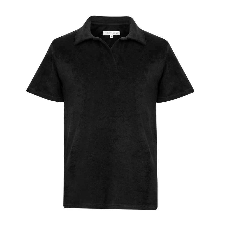 Black Riviera Terry Polo